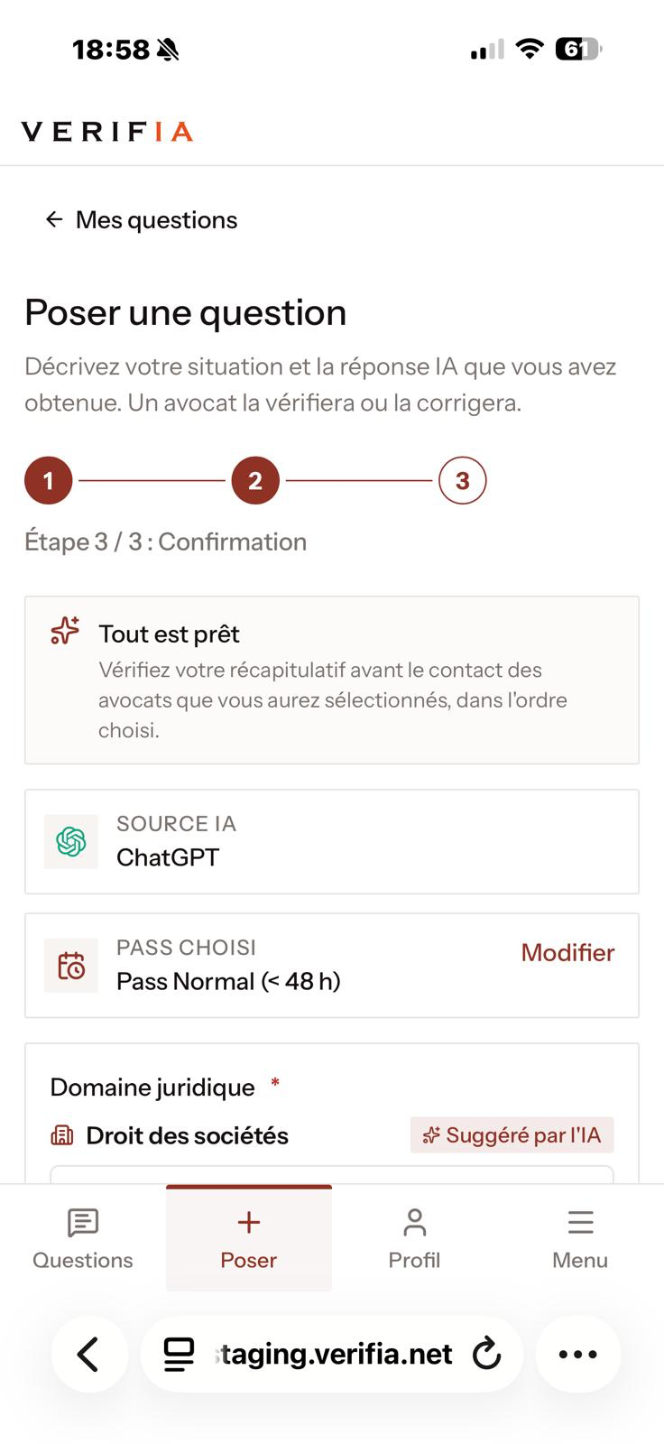 Ancien texte d’introduction du formulaire de question client