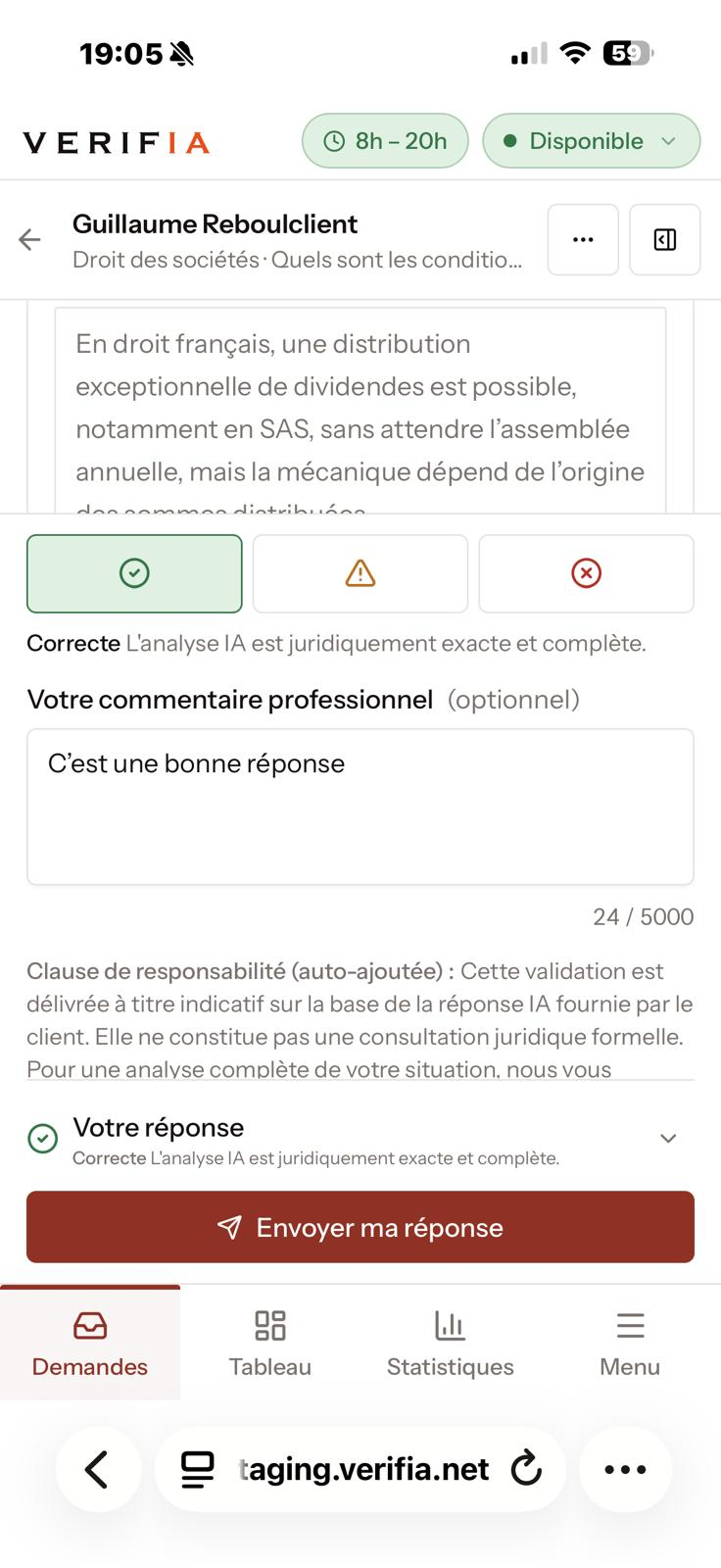 Ancien libellé du commentaire professionnel optionnel
