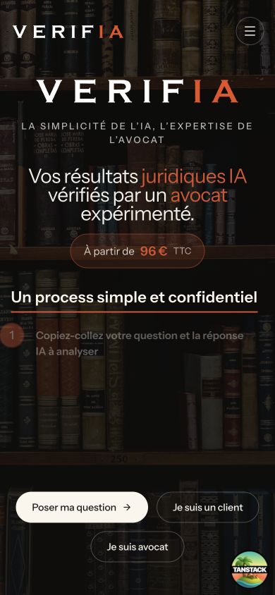 Landing page mobile après suppression des deux textes, avec le prix directement sous le titre